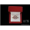 Image 1 : Sensational 14 karat rose gold ladies ring set  with three custom cut amethyst weighing approx.  13.