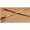 Image 2 : Nazi Army Officer’s Cavalry sword and scabbard,  approx. 35” overall and in excellent condition  sho