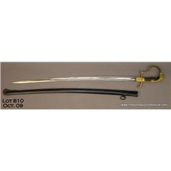 Nazi Artilllery Officer’s sword and scabbard,  approx. 38” overall and in very good to excellent  co