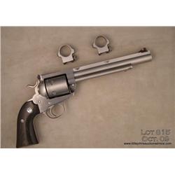 RUGER Super Blackhawk, # 88-30619, .44 mag.,  stainless finish, 7.5” barrel, adjustable sights,  smo