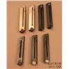 Image 1 : Lot of 7 Luger magazines, one Erma .22 cal., two  plastic base, two aluminum base, and two wooden  b