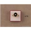 Image 3 : One man's ring in 14k yellow gold set with an oval  onyx and a center diamond 0.10 ct  Est. $125 -  