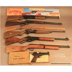 Large lot of BB and Air guns consisting of Cadet -  Cap Rifle looks like Kentucky.  Sold at Frontier