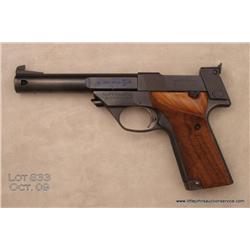 High Standard Model 107 Military Supermatic  Citation semi-auto target pistol, .22 LR cal.,  5-1/2” 