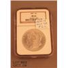 Image 2 : 1887 Morgan dollar MS64 graded in holder by NGC.   Est. 350 - $700