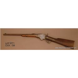 Spencer Model 1865 carbine with Stabler cut-off,  .50 cal., 20” round barrel, wood stocks, #7359.  T