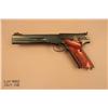 Image 2 : Colt Match Target Model semi-auto pistol, .22LR  cal., 6” barrel, blue finish, checkered thumb rest 