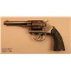 Image 2 : Colt New Police DA revolver, .32 cal., 4” barrel,  blue finish, checkered Colt hard rubber grips,  #
