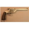 Image 1 : Smith & Wesson Model of ’91 single shot pistol,  target sights, 8” barrel, nickel finish, checkered 