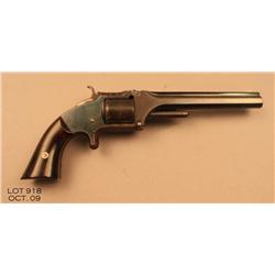 Smith & Wesson #2 Army spur trigger revolver, .32  cal., 6” barrel, blue finish, rosewood grips,  #7