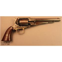 Remington New Model 1858 percussion revolver, .44  cal., 8” octagon barrel, brown finish, wood grips