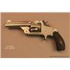 Image 1 : Smith & Wesson Single Action Second Model  revolver, .38 cal., 3-1/4” barrel, nickel finish,  checke