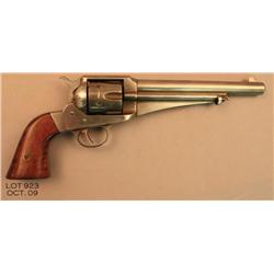 REMINGTON Model 1875 SA, # 575, .44 cal., in the  white, 7 ½” barrel, smooth wooden grips.  Revolver