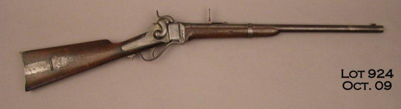Sharps New Model 1859 percussion carbine, .54 cal., 22” round barrel