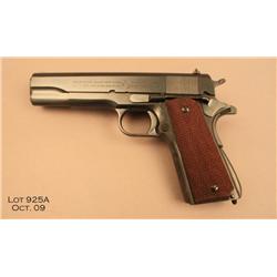 An outstanding near mint Transitional Colt Model  1911-A1 semi-auto pistol, .45 cal., 5” barrel,  bl