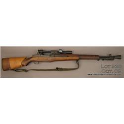SPRINGFIELD ARMORY M-1D Sniper rifle, # 817832,  30/06, M-84 scope (ser # 12707), leather cheek  pad