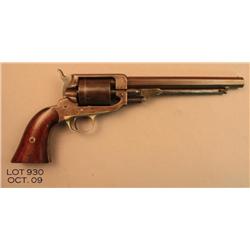 E. Whitney conversion revolver, .36 cal., 7-3/4”  octagon barrel, smooth wood grips, #323. This gun