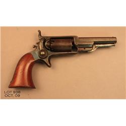 Colt Model 1855 Root percussion revolver, .28  cal., 3-1/2” octagon barrel, blue finish, smooth  woo