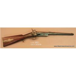 Unusual Greene percussion carbine manufactured by  Mass Arms Co., .54 cal., 19” barrel, blue finish,