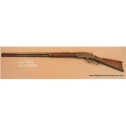 Winchester Second Model 1873 lever action rifle,  .44 WCF cal., rare 30” octagon barrel, blue  finis