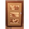 Image 1 : Beautifully framed and deluxe matted three piece  set of Beverly Dolittle prints of horses in snowy 