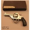 Image 2 : Iver Johnson DA top-break revolver, .32 cal., 3”  barrel, nickel finish, black hard rubber grips,  #