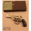 Image 2 : Iver Johnson DA top-break revolver, .32 cal., 3”  barrel, nickel finish, black hard rubber grips,  #
