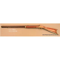 Percussion half stocked rifle, .40 cal., 30”  octagon barrel, wood stock. This gun is in overall  go