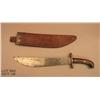 Image 1 : A.C. Co. marked US Model 1917 Bolo knife and  scabbard in overall very good condition showing  consi