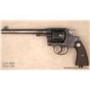Image 2 : COLT New Service, # 330505, .45 Colt, 7.5” barrel,  blued finish, checkered medallion grips.   Revol
