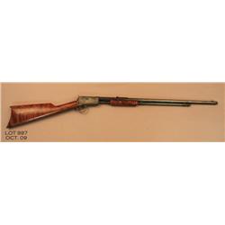Winchester Model 1890 pump rifle, .22 Short cal.,  24” octagon barrel, professionally restored blue