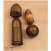 Image 1 : Four Civil War Projectile relics including a large  20 pound US Parrott round marked found at the  b