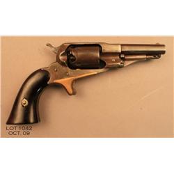 Remington New Model Pocket revolver, spur trigger,  .32 cal., 3-1/4” barrel, wood grips, #1173. This