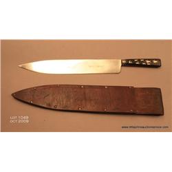 Interesting Central or South American large knife  marked “El Tuchmano”, approx. 17” overall with a 