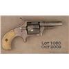 Image 1 : REMINGTON Smoot No.4 revolver, #22942, .38 cal.,  checkered ivory grips, nickel finish.  Revolver is