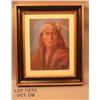 Image 1 : Framed and matted color pastel of Indian Chief  Quanah Parker, approx. 26” X 21” in overall  excelle