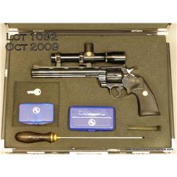 Colt Python Silhouette Model DA target revolver,  .357 Magnum cal., 8” ventilated rib barrel, blue