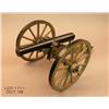 Image 4 : Handmade large model of a Civil War field piece  cannon, approx. 28” X 13” X 12” in overall good  co