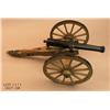 Image 6 : Handmade large model of a Civil War field piece  cannon, approx. 28” X 13” X 12” in overall good  co