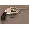 Image 1 : Iver Johnson DA safety hammerless revolver, .38  cal., 3-1/4” barrel, nickel finish, checkered hard 