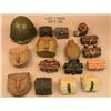 Image 1 : Lot of approx. 20 pcs. of misc. Eastern block  military equipment, belts and helmet.  Very good  con