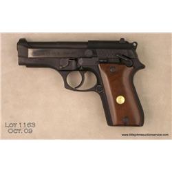 TAURUS Model PT 58 S, # KIL26851, .380 ACP, 4”  barrel, blued finish, smooth walnut medallion  grips