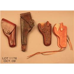 Lot of holsters consisting of 1917 holster saddle  maker converter from 5 1/2" D.A. to 7 1/2" S.A. i