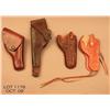Image 1 : Lot of holsters consisting of 1917 holster saddle  maker converter from 5 1/2" D.A. to 7 1/2" S.A. i
