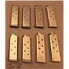 Image 1 : Lot of 8 1911 magazines, 4 Colt nickel, 2 Colt  full size and 2 Colt Commander.  Est. $75-$150.