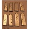 Image 2 : Lot of 8 1911 magazines, 4 Colt nickel, 2 Colt  full size and 2 Colt Commander.  Est. $75-$150.