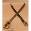 Image 2 : Mexican sword and leather scabbard approx. 32”  overall, blade is marked “A C Mexico” and shows  the