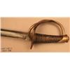 Image 3 : Mexican sword and leather scabbard approx. 32”  overall, blade is marked “A C Mexico” and shows  the