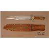 Image 1 : Large clip point bowie knife marked “I*XL” with  leather scabbard marked “I*XL, Sheffield, Eng”.  Th