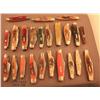 Image 1 : Great lot of 23 Case folding knives all in very  good to fine condition with many different sizes,  